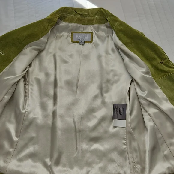 Wilsons leather maxima jacket Size S Color lime green - Picture 7 of 10
